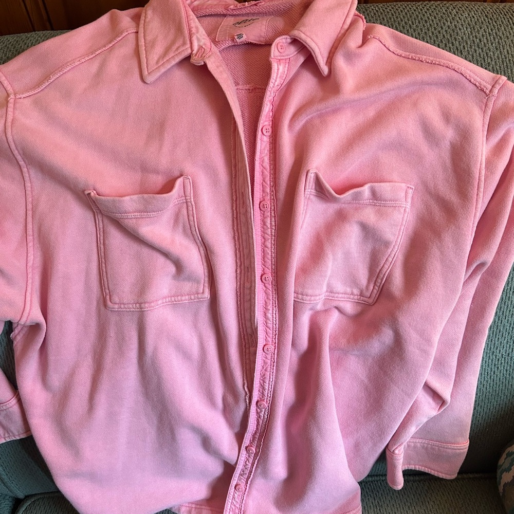 Aerie Vibrant Pink Knit Top